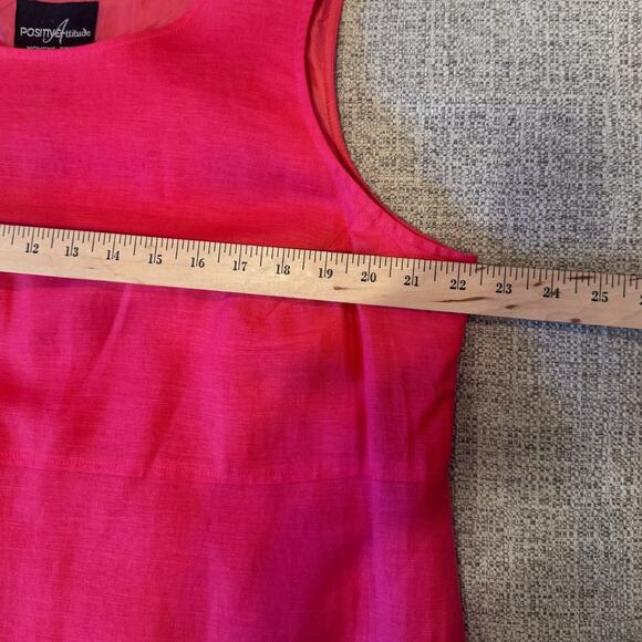 Positive Attitude Coral Pink 2 Piece Sleeveless Dress Short Sleeve Jacket 16P - Picture 8 of 11